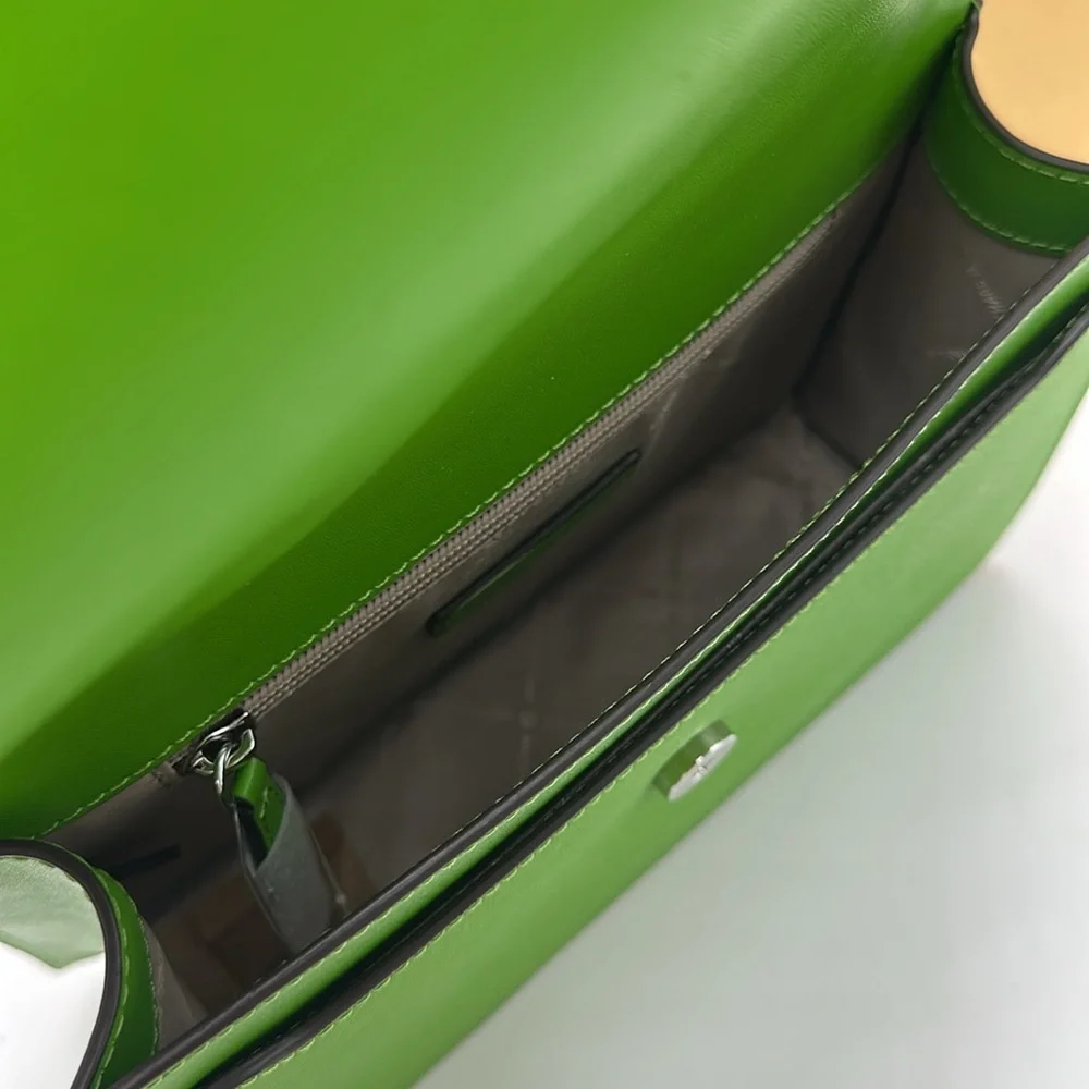 Michael Kors Greenwich Medium Saffiano Leather Satchel Crossbody Shoulder Bag - Picture 13 of 16